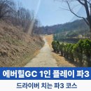 에버힐GC 1인 플레이 파3 가격 후기 “파3인데 드라이버까지?