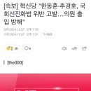 [속보] 혁신당 &#34;한동훈·추경호, 국회선진화법 위반 고발…의원 출입 방해&#34; 이미지