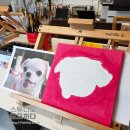 하다미술교습소 | 아크릴화/ 반려동물 팝아트 초상화- 사랑이🐶