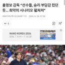 홍명보 감독 “선수들, 승리 부담감 컸던 듯... 최악의 시나리오 펼쳐져” 이미지
