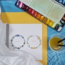 마음에 스며드는 수채화 이미지