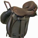 JC Hobby Therapeutic Saddle 18" Wide Chocolate FOB 이미지