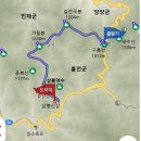 구룡령-갈전곡봉-가칠봉-실론계곡-삼봉약수-삼봉통나무산장 이미지