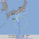 6호 태풍 '나리' 예상 경로 이미지