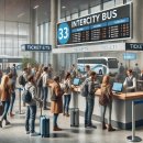 버스터미널 앞 택시승강장 인근 이미지