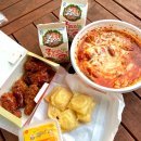 착한만두 | 2인엽떡 착한맛 사이드추천 바삭치즈만두 엽봉 포장후기 엽기떡볶이 인하대점