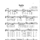 Richard Sanderson / Reality 악보 이미지