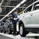 현대차 울산 제1공장 전기차 생산 라인 중단 이미지