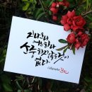 수채화캘리그라피 이미지