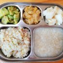 7월 1일 목요일 점심 - 햄김치볶음밥,숭늉,애호박전,배추김치 (후식-참외) 이미지