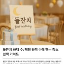 야실 | 돌잔치 하객 수: 적정 하객 수에 맞는 장소 선택 가이드