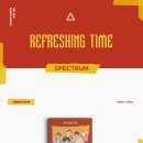 SPECTRUM 3rd SINGLE ALBUM [Refreshing time] 앨범 사양 및 예약 판매 안내 이미지