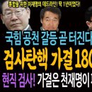 언론이 보도하지 않는 검사탄핵 가결 180표의 진짜의미 이미지