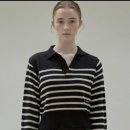 닉앤니콜 스프라이트 니트 OPEN COLLAR STRIPE SWEATER 이미지