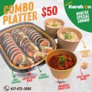 🌱 건강한 김밥 카라온 파티 트레이 콤보 Party Tray Combo (뇨뽀기와 오뎅탕, 스파이시마요 소스도 함께) 이미지