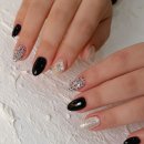 네일 그대와 | [네일그대와] 양평읍네일 블랙트위드네일로 분위기 바꿔본 후기