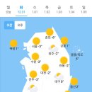 오늘의 날씨 (12월 31일 화요일) 이미지