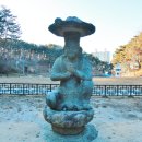 평창 월정사 석조보살좌상 이미지