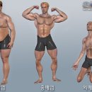 남성 체형별 운동방법: 근육 체형 (중배엽 체형) 이미지