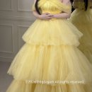 캉캉 | 렌느브라이덜 촬영가봉 유색 노랑 캉캉 드레스 후기_16