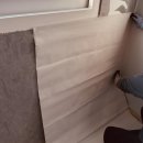 라이트풀 | 접착식 풀바른 벽지 회색 라이트 연그레이 벽지 셀프 도배후기 도배지 도배하는법