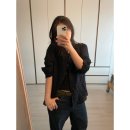 직장인 린넨 여름셔츠 추천 [포터리|포터리우먼] 여성 루즈드 시어 셔츠 (네이비) 실착 후기