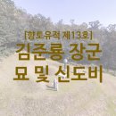 김준룡 장군 묘 및 신도비 이미지