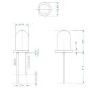 중국 제조회사_LED Lamp 5mm green(그린) 저휘도~고휘도 spec 비교 이미지