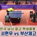 서현우(심인고) vs 강재민(부산체고) ┃ 2022년 제60회 전국 남녀 중고 학생종별 탁구대회(2022.04.08.~12) 이미지