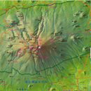 한라산 등산지도(1,950m) 제주도 이미지