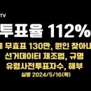 투표율 112%, 신기록/비례 무효표 130만표, 원인/선거데이터 제조법, 규명/유령 사전투표자수 해부...5.16목 [공병호TV] 이미지