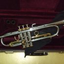 Eclipse Bb Trumpet custom "Medium-Heavy-Red Special Oder Bell" Silver-Gold Plated. 이미지