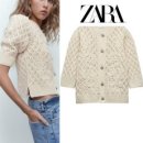 자라 니트 가디건 귀여운 반팔 ZARA 이미지