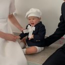 허니맘 | 동탄 돌잔치 허니베이비 맘드레스 아들 정장 대여 후기 오간자 너무 예뻐 악세사리까지 완벽 착용샷