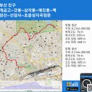 부산 진구 개금고~갓봉~삼각봉~유두봉~애진봉~백양산~선암사~초읍성지곡정문 gpx [참고용] 이미지