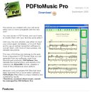 pdf to music(pdf문서를 악보로 변환해주는 프로그램) 이미지