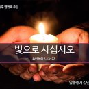 빛으로 사십시오(요한복음 2:13~22) 이미지