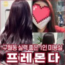 레드 | 프레몬다 구월동 미용실 쿨톤 염색 탈색없이 체리레드 쿨레드 후기
