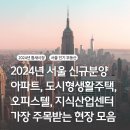 2024년 하반기 서울 아파트 지식산업센터 오피스텔 도시형생활주택 분양 이미지
