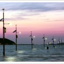 빛나는 파도의 춤 빛 이미지