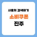 진주종합복지 | 진주 소비쿠폰 사용처 신청방법 총정리