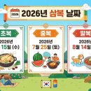 2026 초복 날짜 총정리 (중복·말복 포함) + 보양식 뭐 먹지?
