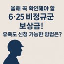 올해 꼭 확인해야 할 6·25 비정규군 보상금! 유족도 신청 가능한 방법은?