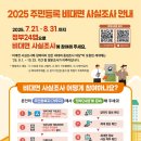 2025년 주민등록 사실조사 안내 이미지