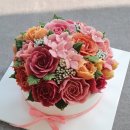 홈수제 앙금플라워 떡케이크 만들기 이미지