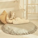 1번지 세탁(유) | 우리 아이 성장기록을 위한 포토존, 데코뷰 '멜란브라운 프릴 아이방 대방석 원형러그'