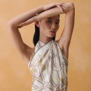 11545-03-25-44 | [에르메스] 26SS Grand Manege 블랙 크림 프린지 까레 80 스카프링 노팅법 • 코디💖💘💗