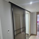 연산백련로 1번길 79 | 목포 천년가 아파트 블랙 원슬라이딩도어/3연동초슬림도어 현관 중문 시공