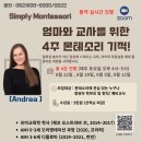 맨날 쫓아다니며 소리 지르기 지쳤다면? 안드레아 디렉터의 정통 몬테소리 온택트 특강 들은 솔직 후기!