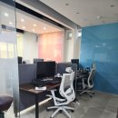 H1160 | 서울 강남 얇은 펠트 파티션으로 모던하고 코지한 사무실 분위기